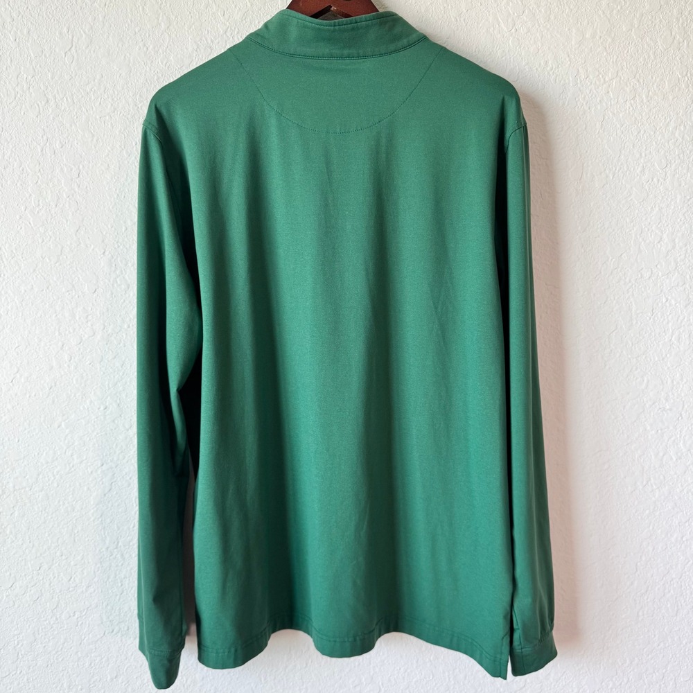Good Good Golf Mens XL Green Quarter Zip Performance Pullover Long Sleeve - Picture 2 of 10